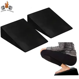 Yoga bloklar 2pcs büyük yoga köpük kama eğim tahtaları Eva köpük streç yoga blok buzağı genişletici ayak sedye fitness Accessorie 231208