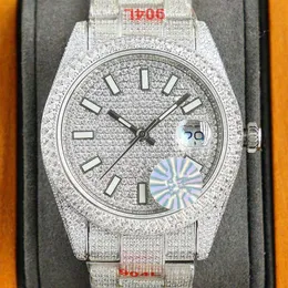 Relógios de pulso Relógio de diamante Mens Relógio Mecânico Automático 40mm Relógio de Pulso Feito de 904L Stainls Aço Montre de2844