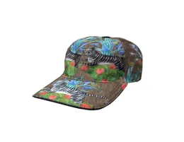 Tasarımcı Tiger Baskı Snapbacks Hat Moda Mektubu Jacquard Şapkalar Erkek Kadın İlkbahar Yaz Kapağı Açık Hava Spor Caps5492876