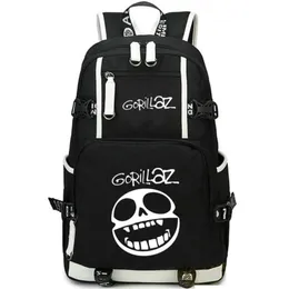 Ryggsäck Gorillaz Demon Days Daypack Rock Band Schoolbag Music Design Rucks Satchel School Bag Computer Day Pack272a