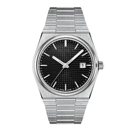 Новые дизайнерские часы T137 автоматические механические мужские часы PRX диаметром 40 мм, складная застежка, стальной браслет без вышивки, синий, черный, прозрачное дно