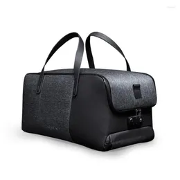 Duffel Bags Korin Design Flexpack Go Anti-PoF Duffle Bag Män reser USB laddningsbar vikbar axelhandväska vattentät Lugg198L