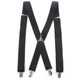 3 5 cm szerokość dorosłych uprzęży męskiej 4 klip X-typowy dżentelmen szelmerzy elastyczne podwójne ramię w paski spodnie odzież Accessorie3144