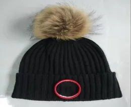 Nya mode Kanada Beanies Hats Bonnet Winter Beanie Sticked Hat With Fur Ball Cap Skull Thicker Mask Fringe Hats Man MN2520865