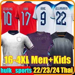 2024 Euro Cup Englands National Team Soccer Jerseys Bellingham 23 24 Home Rice Saka Foden Rashford Sterling Stones Mount Grealish Kane Men Kids Kit Football Shirt