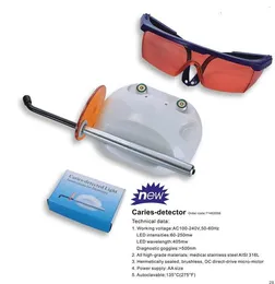 Rilevatore di carie dentale con batteria ricaricabile staccabile certificato CE di vendita calda