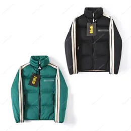 Projektant Winter Warm Moncer Down Down Down Co-Palms Angels Ramię kolor Stripe Haft Logo Down Jacket 95% czysty biały kaczka Down Luksusowa wysokiej jakości bawełniana tkanina