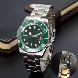 Homem automático relógio mecânico de cerâmica 41 mm aço inoxidável botão deslizante relógio de natação safira relógio luminoso relógio de luxo marca superior