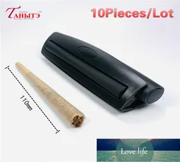 10 Teile/los 110mm Tragbare Zigarette Rollmaschine Joint Kegel Roller Manuelle Maker DIY Werkzeug Kunststoff Tabak Blättchen Facto9166547