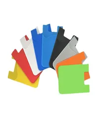 3M Glue Stick Wallet Wallet for Phone Back Silicone Card Card ID Cash Holder Pouch Stickon Pocket2518244