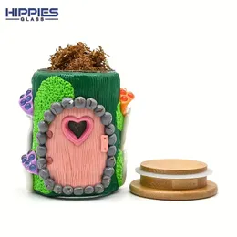 1 peça, jarra de armazenamento de tabaco artesanal, jarra de tabaco de argila macia 3D, jarra de armazenamento selada de cogumelo bonito, jarra hidratante de tabaco
