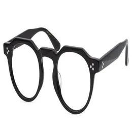 Мужская оптическая оправа Glassese, круглые оправы для очков, ретро оправа для очков, модные очки, женские очки ручной работы для близорукости с коробкой2981