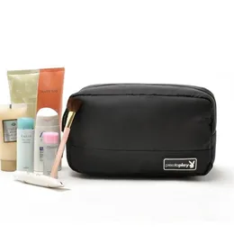 Bolsa de cosméticos feminina versão coreana, bolsa de banho com rede, organizador de armazenamento de maquiagem, presente de bolso para mulheres e meninas barato 267d com 10 peças