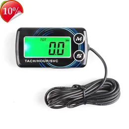New Tach Hour meter Motorcycle Meter Digital Tachometer Engine Resettable Maintenace Alert RPM Counter For Chainsaws Boats ATV