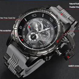 Männer uhr 2023 V6 Super Speed Silikon Quarz 3D oberfläche Männliche Stunde Uhr Analog Militär Große Zifferblatt Sport Mann Watch271O