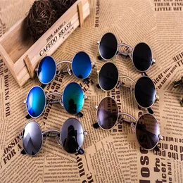 2017 Unique Design Gothic steampunk sunglasses Restore ancient ways round frame metal frame Men Women glasses female eyewear oculo271t