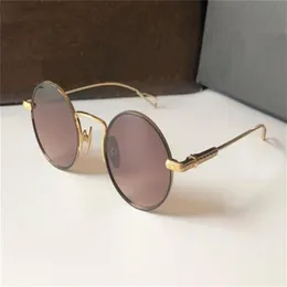 Vintage Mode Sonnenbrille 8029 Runde Titanrahmen Destiertes Design Einfacher und vielseitiger Stil Helles bequemes UV400 Protecti283i
