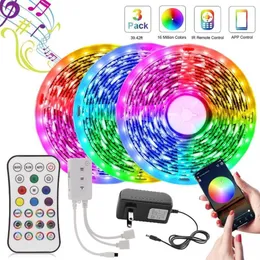 Nachtlicht Bluetooth Led Streifen 12V Smart Lampe Schlafzimmer Küche Beleuchtung Mit Fernbedienung Farbige Lichter Cabinet242j