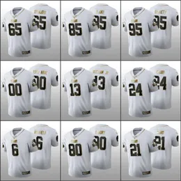 Cleveland''Browns'men 6 Baker Mayfield 13 Odell Beckham Jr. 21 Denzel Ward Custom Women Youth 100th Golden Edition Jersey