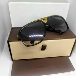 Occhiali da sole alla moda Occhiali montatura in acetato Evidence Millionaire Occhiali da sole Designer Lenti da 64 mm per uomo Donna Migliore custodia nera269b