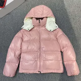 Kış moda kare cepler ceket aşağı ceket akın mektuplar puffer ceketleri açık gündelik kapüşonlu kadın sıcak ceket boyutu 0-4