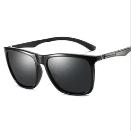 UV400 New Fashion Sportsists Polarized Sunglasses Flash Eyewear Al-Mg Legs Vision Vision Goggles Driving Fishing for Men A536236O