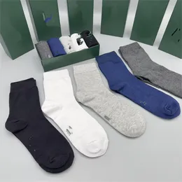 2023 Designer Men's and Women's Socks Five pairs of Luxury Sports Winter Mesh Letter Printed Socks Embroidered Cotton x5