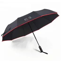 s For BUDI A3 A4 A5 A6 A7 A8 Q3 Q5 Q7 Q8 Wind Resistant Fully-Automatic Rain Gift Parasol Travel Car Umbrella 0928268t