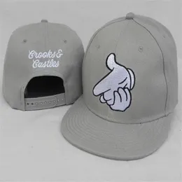 Crooks Castles Bullet Snapback Crks Gun N38 Caps Hats Snapbacks Snap Back Hat Men Kobiet Baseball CAP221D