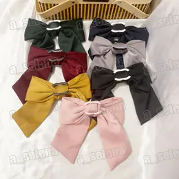 Brand Big Bowknot Hair Clip Sweet Barrettes Fashion Hair Pins Accessories For Gift Party 7 Color