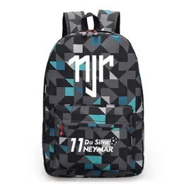 Neymar Jr Canvas Backpack Men Mulheres Mochilas Bag de Viagem Menina Menina Bola Escolar Para Adolescentes Bola Bola Rucksack Mochila Escolar357K