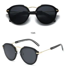 1545 Modne okulary przeciwsłoneczne ToSwrdpar okulary przeciwsłoneczne projektant męski damski obudowy Browne metalowe rama ciemne soczewki 50 mm dla beac277x