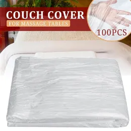 يغطي الجدول القابل للتصرف غطاء الأريكة 100pcs لجداول التدليك القماش الجمال علاج الشمع حماية السرير ورقة خفيفة الوزن 249x