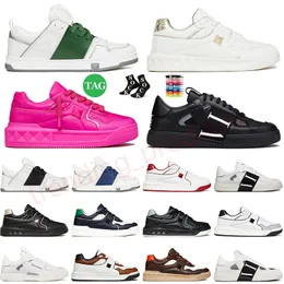 valentino One Stud Low Sneakers Designer Brand Platform Casual Shoes Black White Green Orange Multi-Color 【code ：L】 Mens Women Trainers Runners