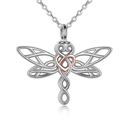 Naszyjniki wiszące Dragonfly Urn Naszyjnik do popiołów biżuteria Kobiety 3611657