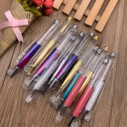 Doldurabilen Big Daha Kalın Boş Namlu Metal Pen Glitter Yüzen Paillette ve Herbaryum Yağı 3d Churry Pen DIY 12 ll