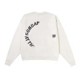 Kanyes hoodie designer mode man tröjor överdimensionerade unisex söndag looped runda nacke hoodie trend med etikett och logotyp
