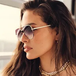 Óculos mulheres moda óculos de sol em celebridades australianas estilo piloto sol para feminino sexy eyewear2387