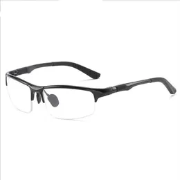 Fashion optical Frame Sport Aluminum magnesium Eyewear Flat mirror half frame glasses Short Sight eyewear222O