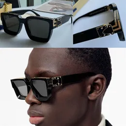Мужские солнцезащитные очки Millionaire M96006WN Z1165W вневременные классические квадратные полностью черные золотые очки Million женские на открытом воздухе для отдыха с УФ-защитой Pro285i