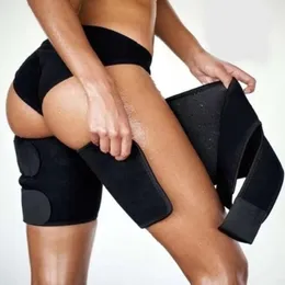 Waist Tummy Shaper 2pcs Women Shapers Sweat Sauna Slimming Leg Sleeves Body Shaper Leg Trimmer Thigh Control Trainer Shapewear Weight Loss Sets 231208