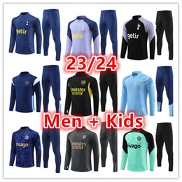 2023 2024 spurs Men kids soccer tracksuit training suit sets 23 24 DELE SON Soccer Jerseys HAM KANE long sleeve football tracksuits Boys girls survetement chandal