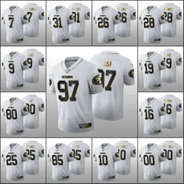 San Francisco'''49ers''men 80 Jerry Rice 97 Nick Bosa 19 Deebo Samuel Custom Women Youth 100th White Golden Edition Jersey