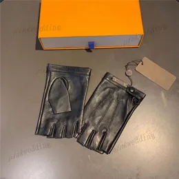 Klassische kurze fingerlose Handschuhe, superweicher Leder-Fäustling, Herbst-Winter, warme Fäustlinge, Damen, Motorradfahren, winddicht, Handschuh265J