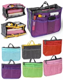 Dubbele Rits Cosmetische Ruimtebesparende Zak Binnenzak Grote Capaciteit Zacht Polyester Cosmetica Opbergorganisator Dames Make-up Tas2046544