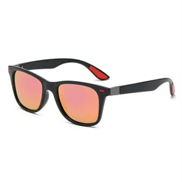 Modne kwadratowe spolaryzowane okulary przeciwsłoneczne mężczyźni projektant jazdy okularami słonecznymi Kobiety vintage anty-UV Drive Black Blue Goggles Eyew341k