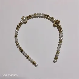 Party Gifts Fashion Hand-Made Golden Pearl Headband Hair Band Hairpin For Ladies Favorite Delicate HeadDress Accessories265f