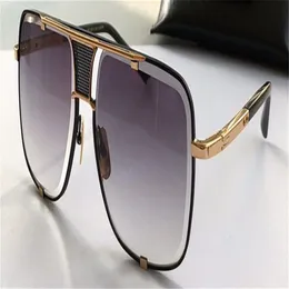 Gafas de sol clásicas para hombre, diseño de metal, estilo vintage, gafas para exteriores, montura cuadrada, lente UV 400 con estuche 285M