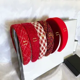 Marka Tasarımcı Çift Harfli Baskılı Gökkuşağı Head Band Klasik Basit Retro Kadın Hoop Lüks Twist Türban Headwrap Head Aksesuarları Hediye