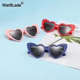Детские поляризационные солнцезащитные очки WarBLade, модные солнцезащитные очки в форме сердца для мальчиков и девочек, UV400, гибкая защитная оправа для детей, Eyewear281J